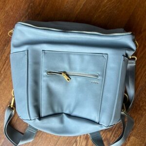 NWOT Fawn Design Original Diaper Bag - Dusty Blue